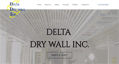 Desktop Screenshot of deltadrywall.com
