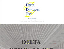 Tablet Screenshot of deltadrywall.com